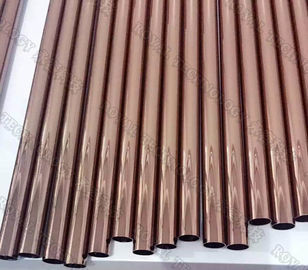 Metal i servizi del rivestimento di vuoto PVD dei tubi oro/di Rosa per i montaggi del bagno