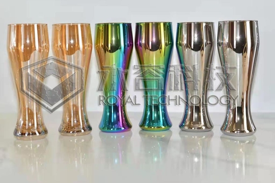 Argento trasparente dei calici di vetro di PVD, oro trasparente, rivestimento trasparente di colori dell'arcobaleno