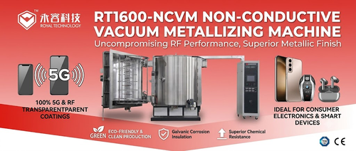 Ultime notizie aziendali su RT1600-NCVM Macchina per rivestimento sottovuoto PVD a doppia tecnologia per metallizzazione non conduttiva
