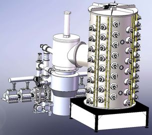 Un buon prezzo. Macchina di rivestimento dell'oro della latta della mobilia, grande macchina verticale di placcatura dell'arco di PVD, attrezzatura di placcatura delle mobilie PVD degli ss in linea