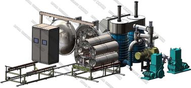 Un buon prezzo. Macchina orizzontale di metallizzazione sotto vuoto, magnetron planare di CC della coltelleria di plastica PVD che farfuglia sistema in linea