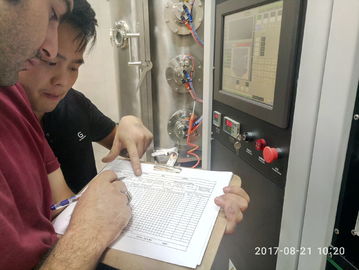 Un buon prezzo. Macchina di rivestimento di titanio del nitruro delle stoviglie degli ss, sistema di placcatura dello ione dell'arco di CC, placcatura di rame di vuoto del film di resistenza termica in linea