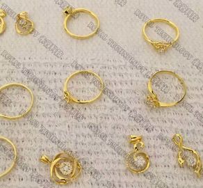 18K / 24K anelli reali innovatori del rivestimento dell'oro dell'acciaio inossidabile dei gioielli di doratura della macchina di abitudine PVD