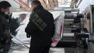 Film plastico PE R2R metallizzazione alluminio